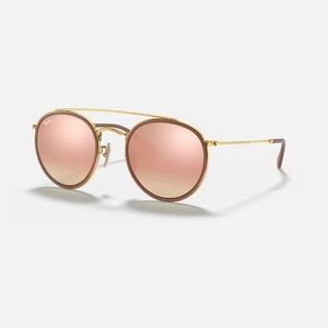 RayBan Round Double Bridge Sunglasses